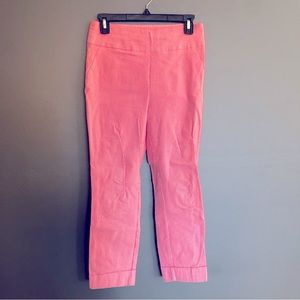New York & Company Pull-On Whitney Capris - Size Medium - Like New, Red/White